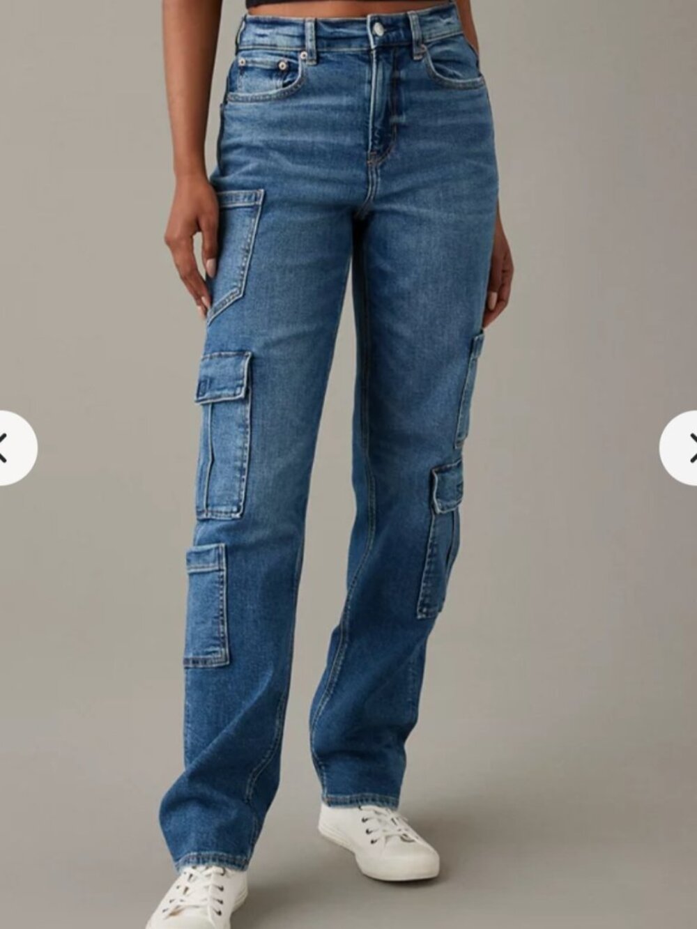 American Eagle cargo pocket jeans / 14